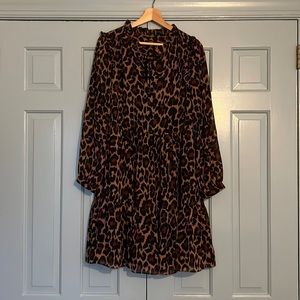 J. Crew Animal print dress
